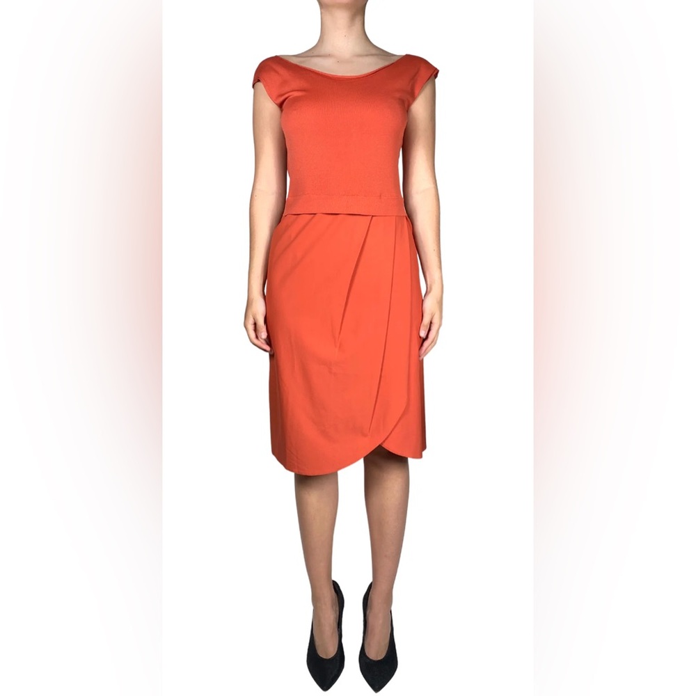 Crea Concept Vestido Terracota Orange Dress